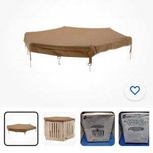 Richell Convertible Pet Comfort Mat II Mocha 64.2" x 55.9" x 5.7" R94349 flaw